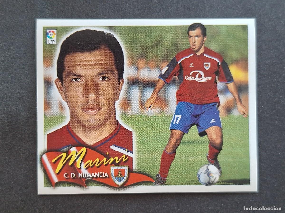 Cromos de f&uacute;tbol: L6 MARINI C. D. NUMANCIA LIGA ESTE 2000 2001 00 01 NUNCA PEGADO SIN PEGAR