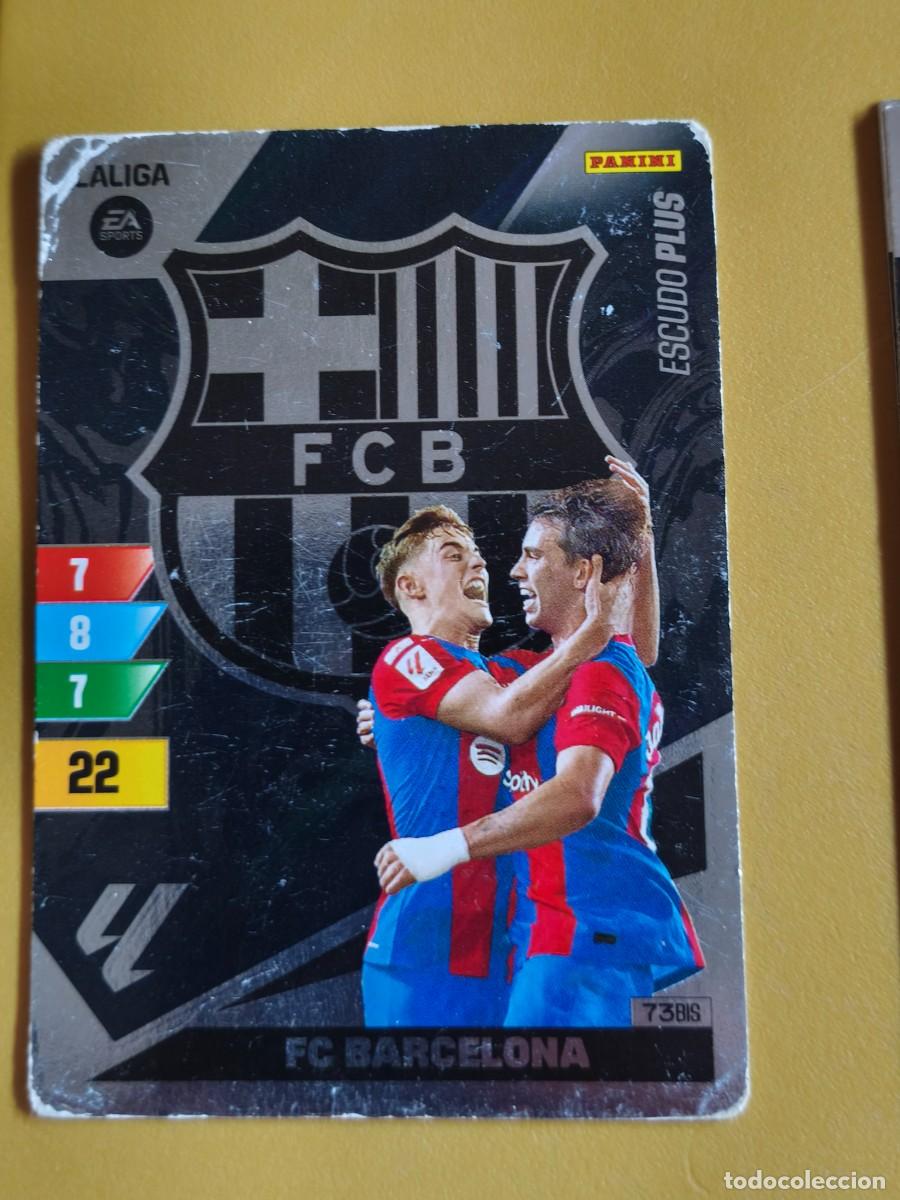Cromos de f&uacute;tbol: escudo plus, 2023 24 barcelona