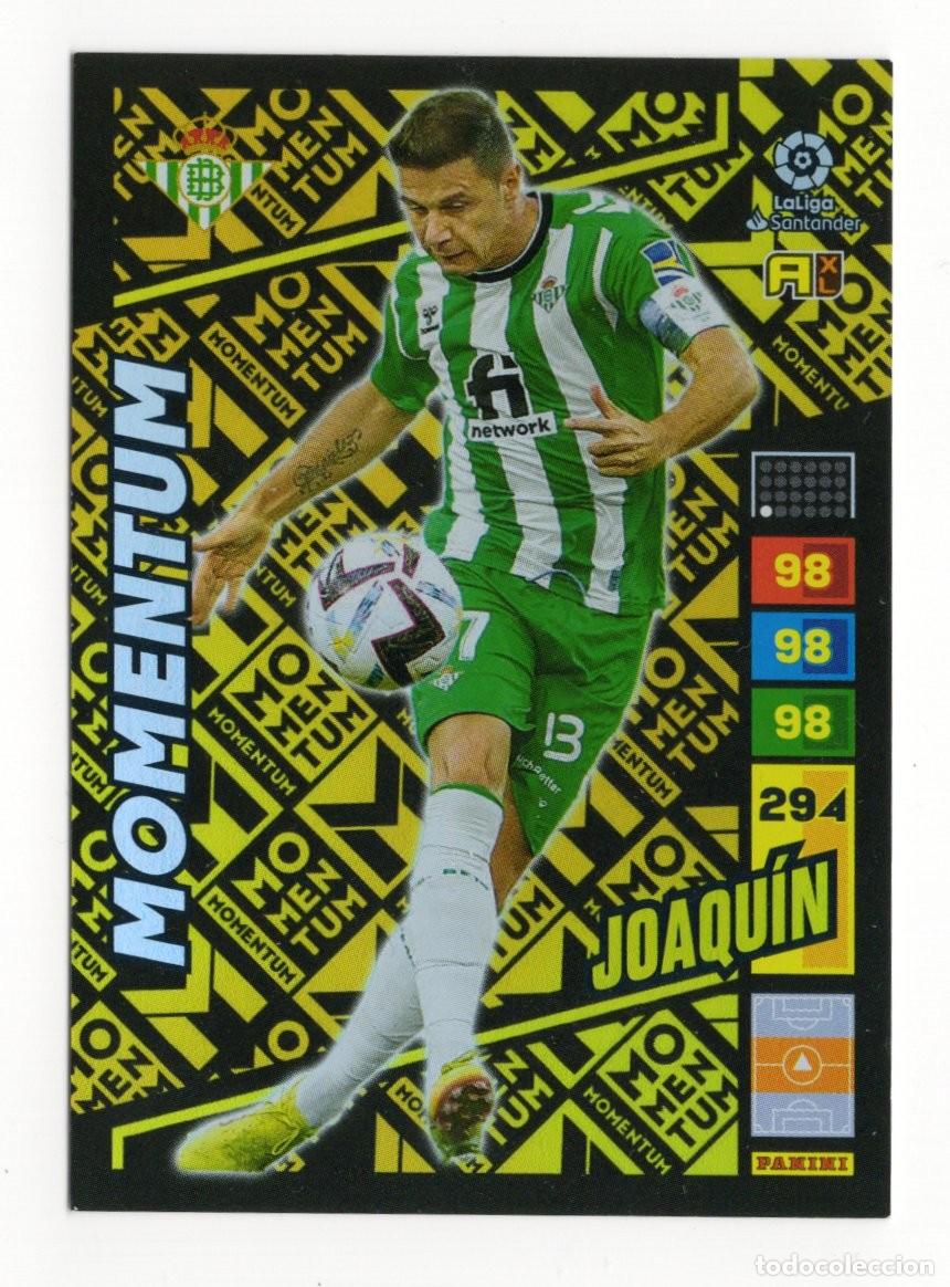 Football Stickers: JOAQUIN MOMENTUM REAL BETIS ADRENALYN 2022 2023 22 23