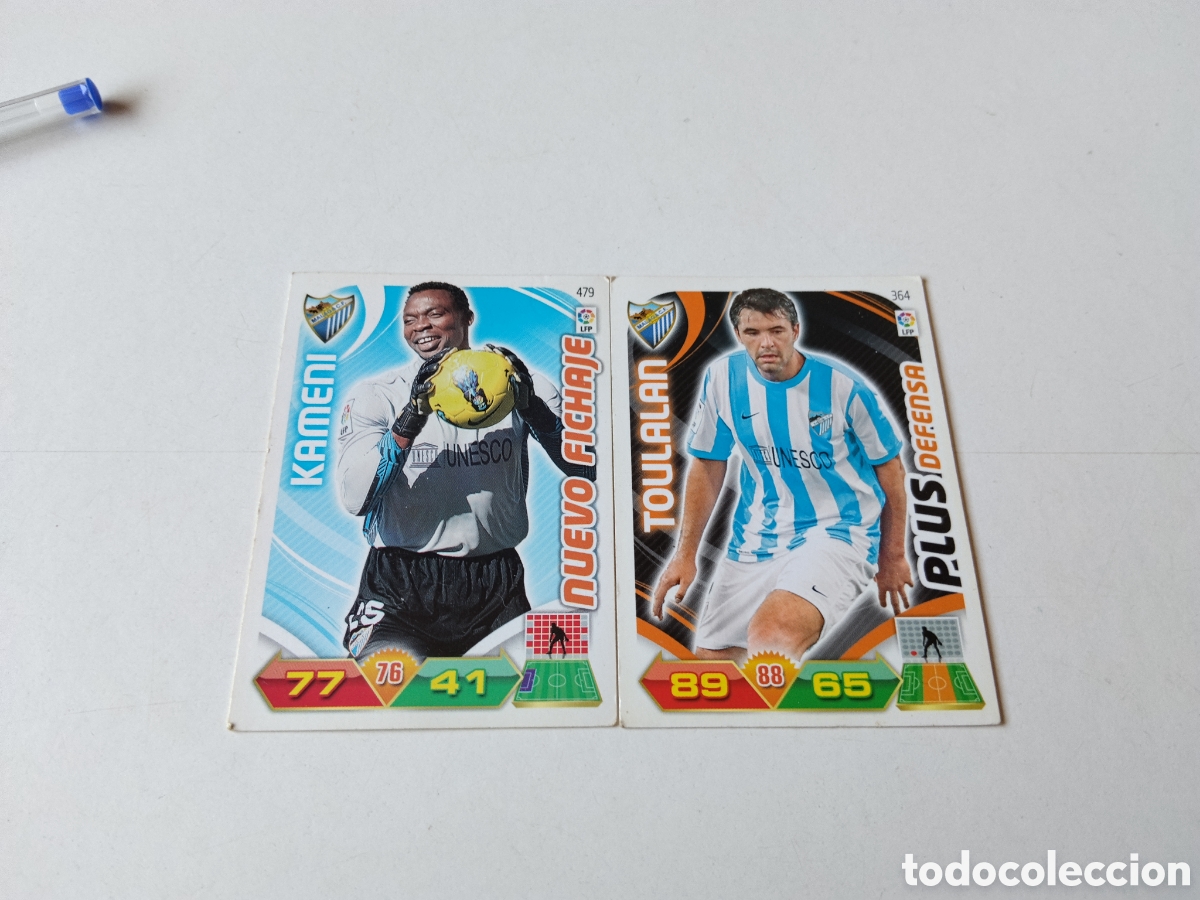 Cartes &agrave; collectionner de Football: 2 Cromos Malaga C.F. 2011-2012