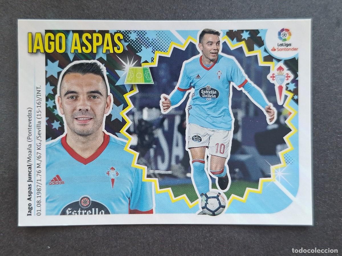 Cartes &agrave; collectionner de Football: L2 IAGO ASPAS CELTA DE VIGO LIGA ESTE 2018 2019 18 19 NUNCA PEGADO SIN PEGAR