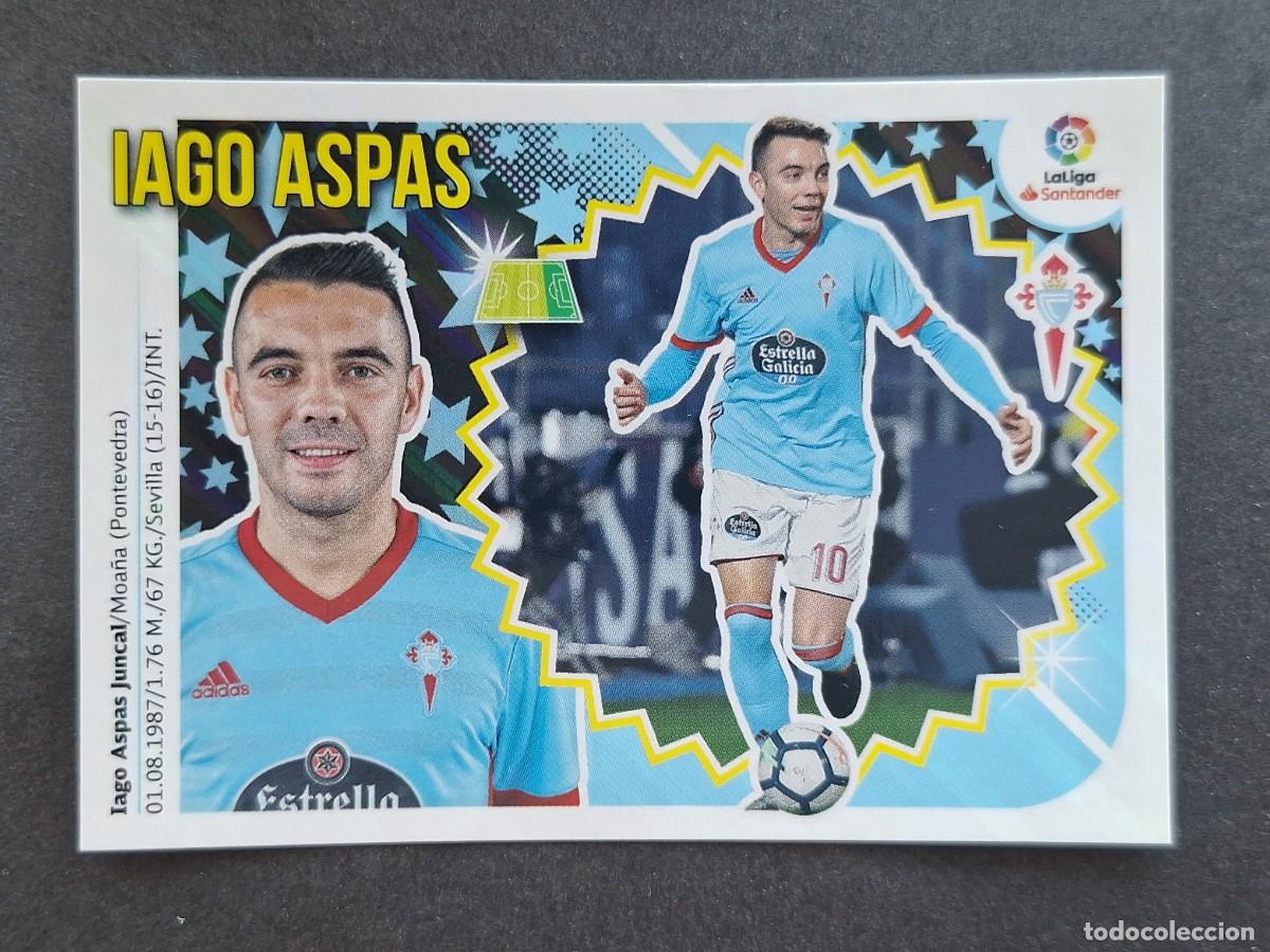 Cartes &agrave; collectionner de Football: L2 IAGO ASPAS CELTA DE VIGO LIGA ESTE 2018 2019 18 19 NUNCA PEGADO SIN PEGAR
