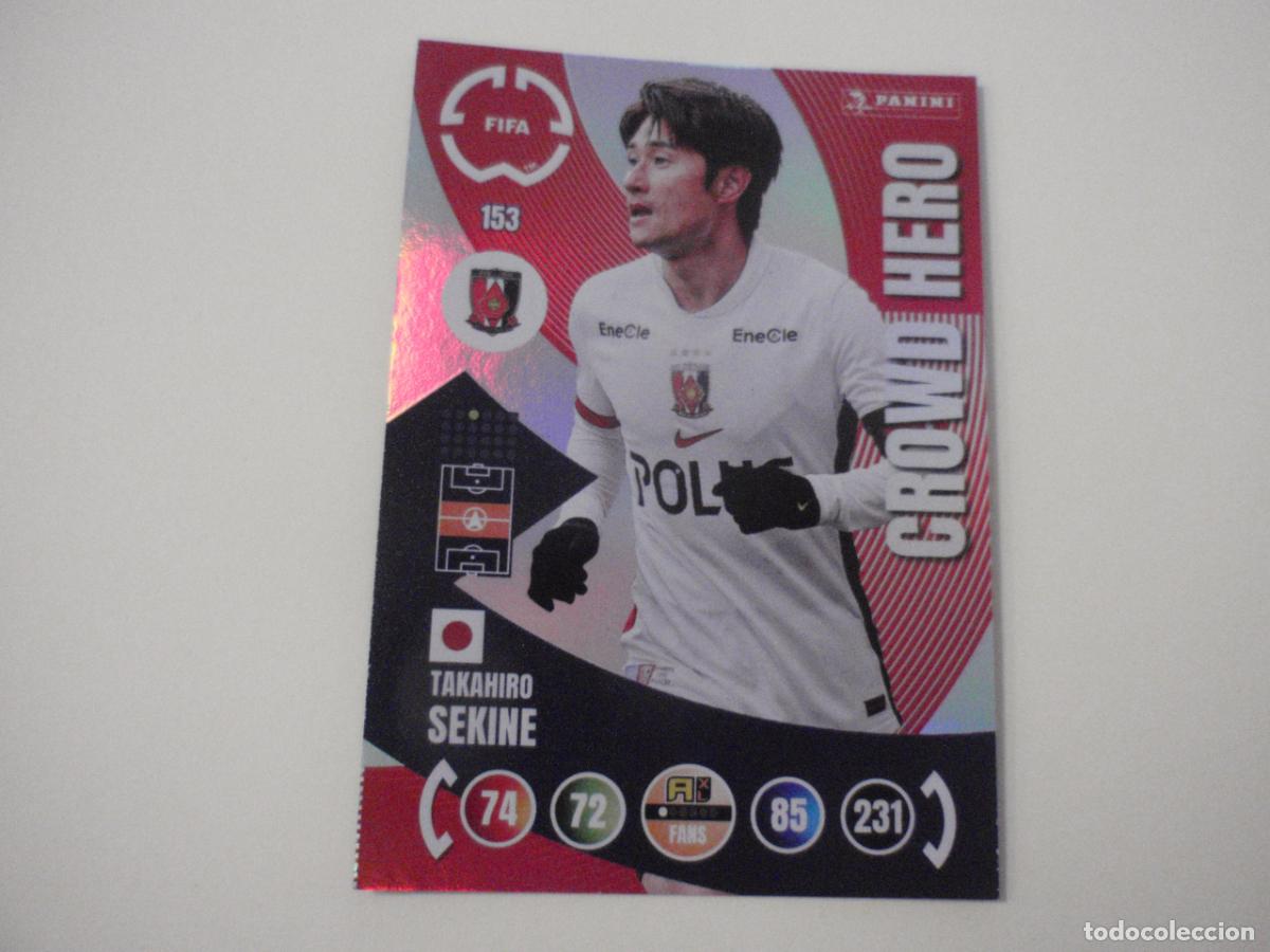 Cartes &agrave; collectionner de Football: 153 SEKINE CROWD HERO. Trading Card ADRENALYN CLUB WORLD CUP 2025 PANINI. Mundial de Clubes 25