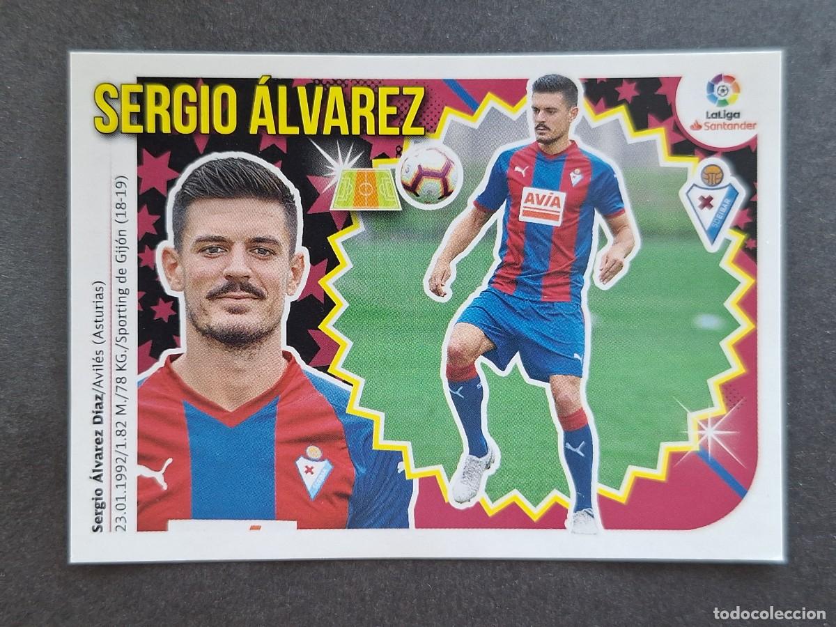 Cartes &agrave; collectionner de Football: L2 SERGIO ALVAREZ S. D. EIBAR LIGA ESTE 2018 2019 18 19 NUNCA PEGADO SIN PEGAR