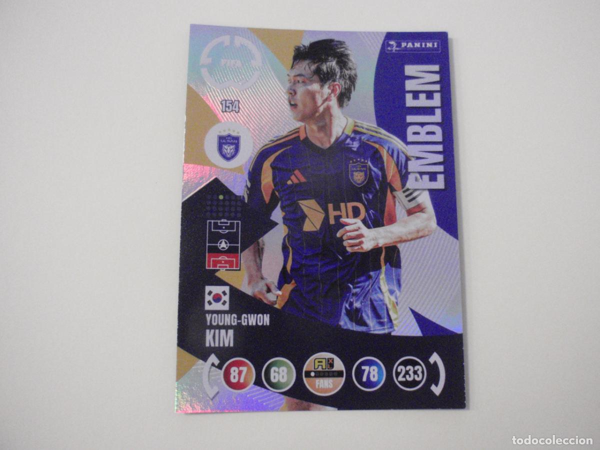 Cartes &agrave; collectionner de Football: 154 YOUNG-GWON KIM EMBLEM. Trading Card ADRENALYN CLUB WORLD CUP 2025 PANINI. Mundial de Clubes 25