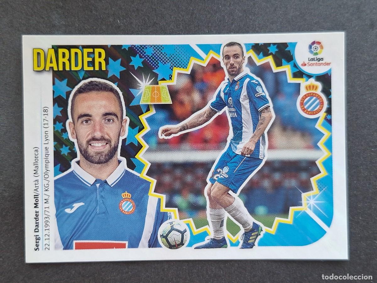 Cromos de f&uacute;tbol: L2 DARDER R. C. D. ESPA&Ntilde;OL LIGA ESTE 2018 2019 18 19 NUNCA PEGADO SIN PEGAR