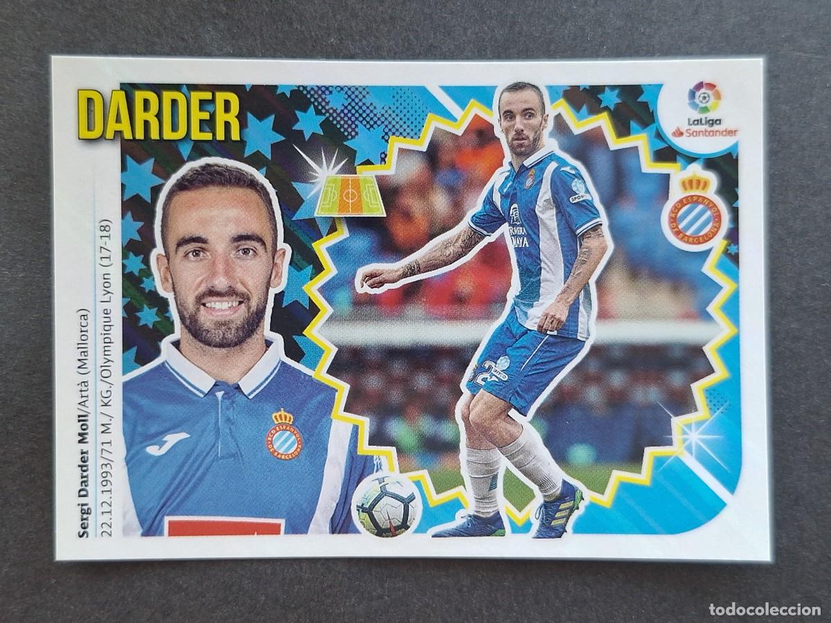 Cromos de f&uacute;tbol: L2 DARDER R. C. D. ESPA&Ntilde;OL LIGA ESTE 2018 2019 18 19 NUNCA PEGADO SIN PEGAR