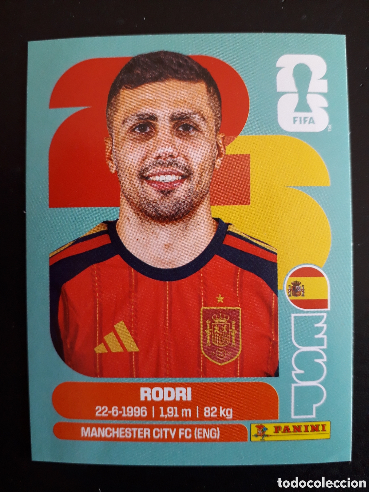 Cromos de f&uacute;tbol: RODRI ESPA&Ntilde;A ESP 10 MUNDIAL F&Uacute;TBOL 2026 FIFA WORLD CUP PANINI SIN PEGAR PEDIDO M&Iacute;NIMO 3&euro;