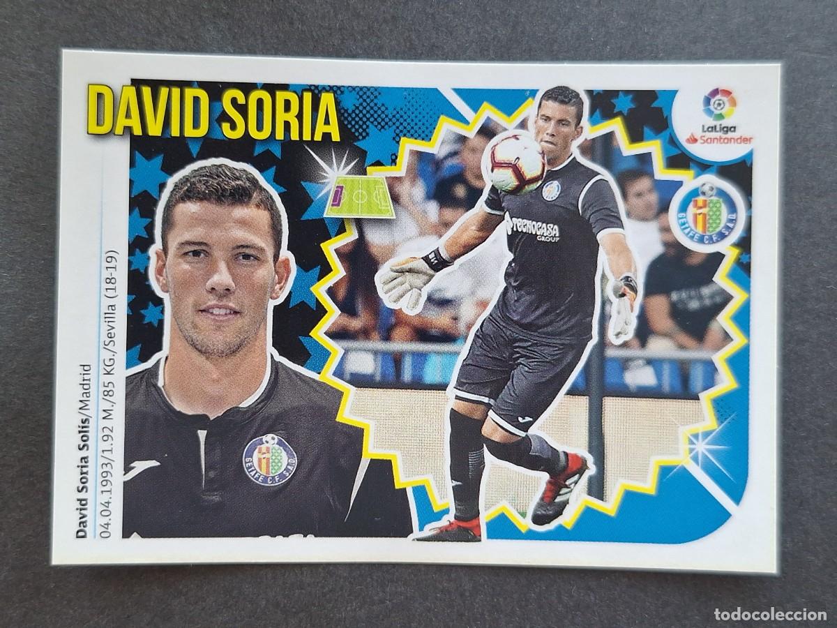 Cromos de f&uacute;tbol: L2 DAVID SORIA GETAFE C. F. LIGA ESTE 2018 2019 18 19 NUNCA PEGADO SIN PEGAR