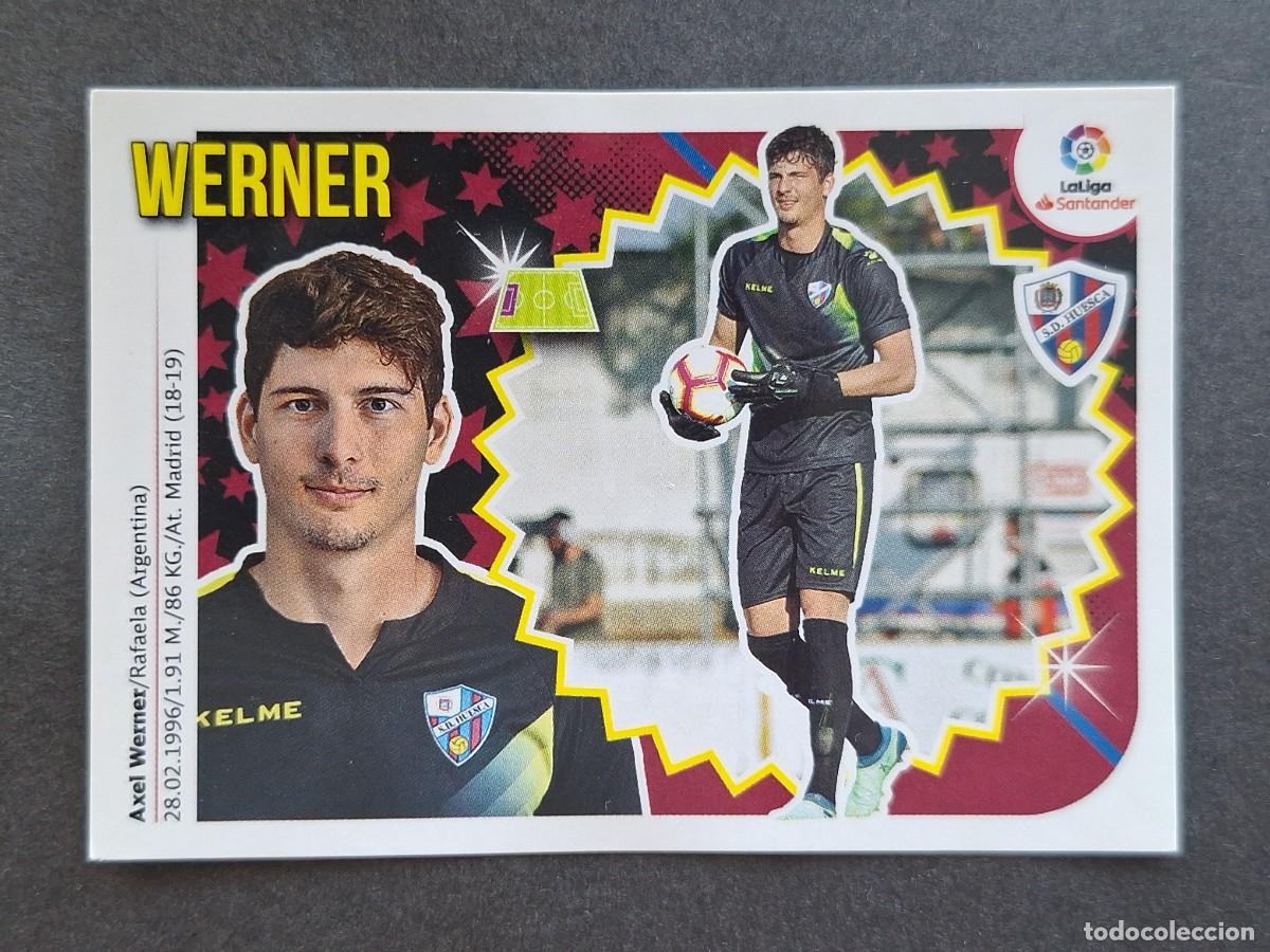 Cromos de f&uacute;tbol: L2 WERNER S. D. HUESCA LIGA ESTE 2018 2019 18 19 NUNCA PEGADO SIN PEGAR