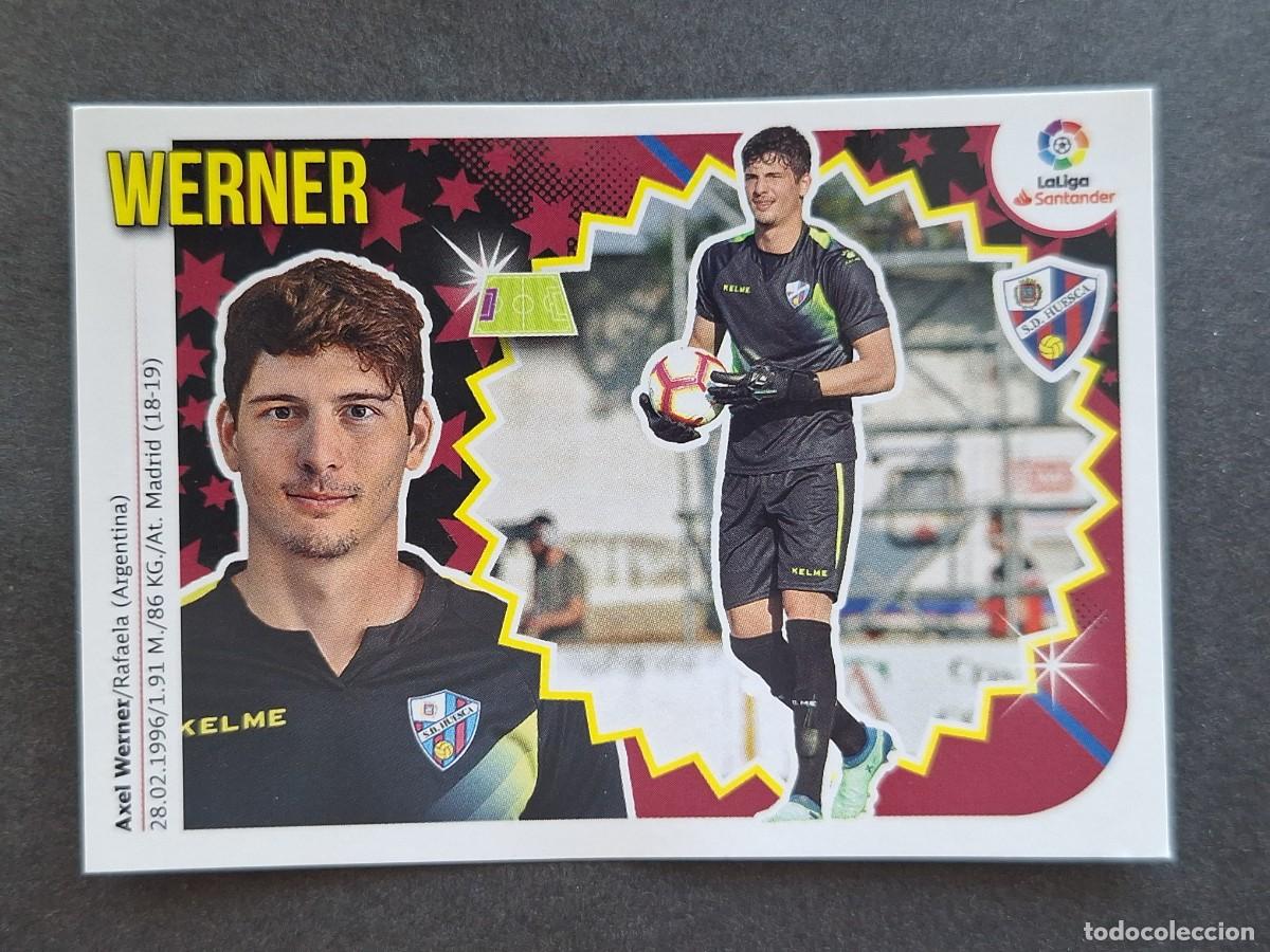 Cromos de f&uacute;tbol: L2 WERNER S. D. HUESCA LIGA ESTE 2018 2019 18 19 NUNCA PEGADO SIN PEGAR