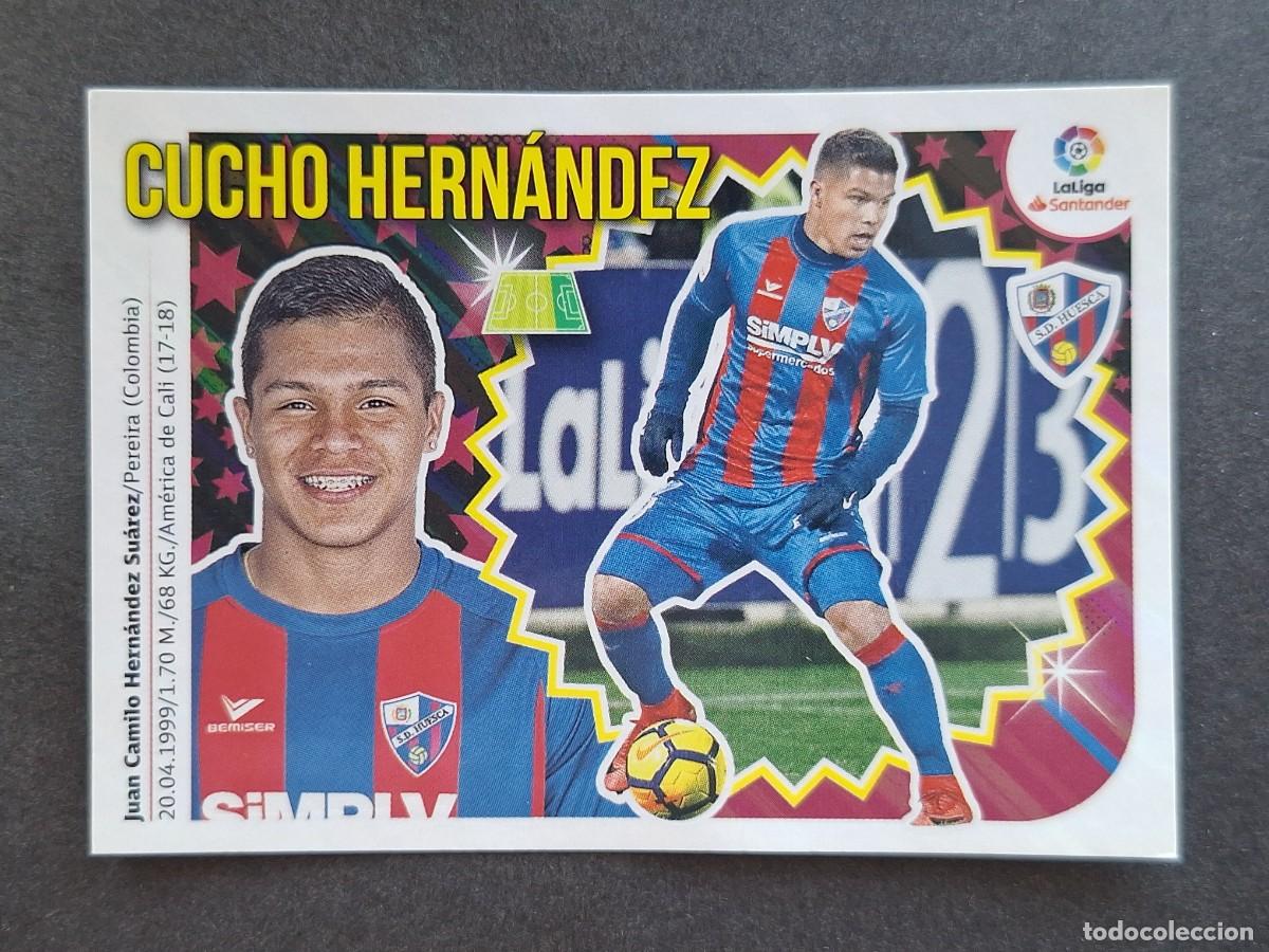 Cromos de f&uacute;tbol: L2 CUCHO HERNANDEZ S. D. HUESCA LIGA ESTE 2018 2019 18 19 NUNCA PEGADO SIN PEGAR