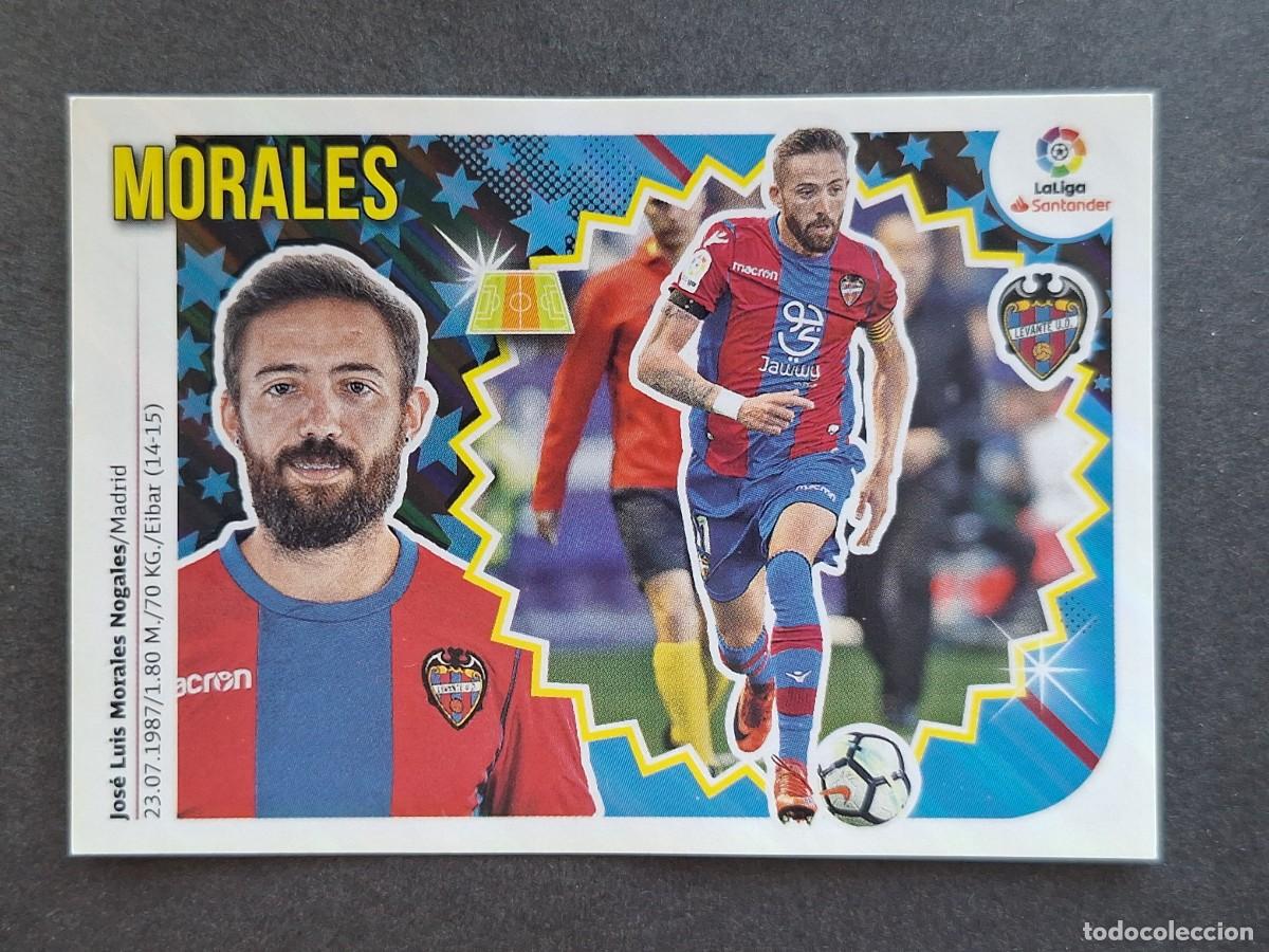Cromos de f&uacute;tbol: L2 MORALES LEVANTE U. D. LIGA ESTE 2018 2019 18 19 NUNCA PEGADO SIN PEGAR
