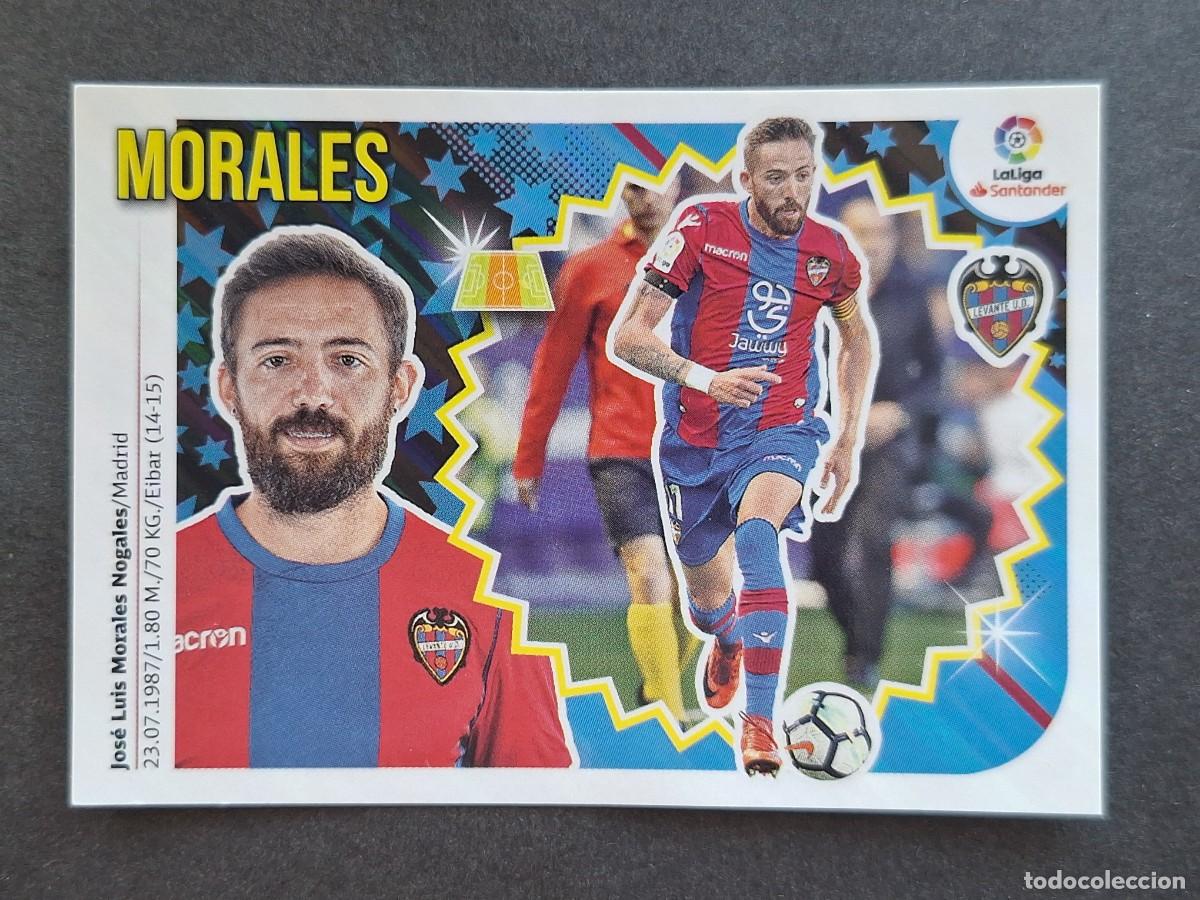 Cromos de f&uacute;tbol: L2 MORALES LEVANTE U. D. LIGA ESTE 2018 2019 18 19 NUNCA PEGADO SIN PEGAR