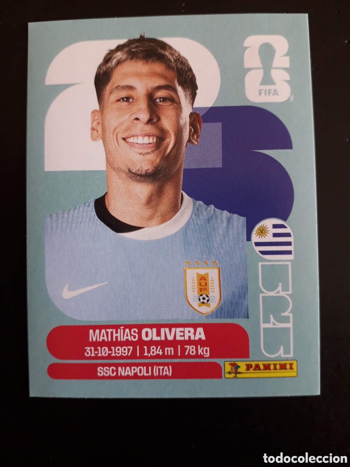 Cromos de f&uacute;tbol: OLIVERA URUGUAY URU 7 MUNDIAL F&Uacute;TBOL 2026 FIFA WORLD CUP PANINI SIN PEGAR PEDIDO M&Iacute;NIMO 3&euro;