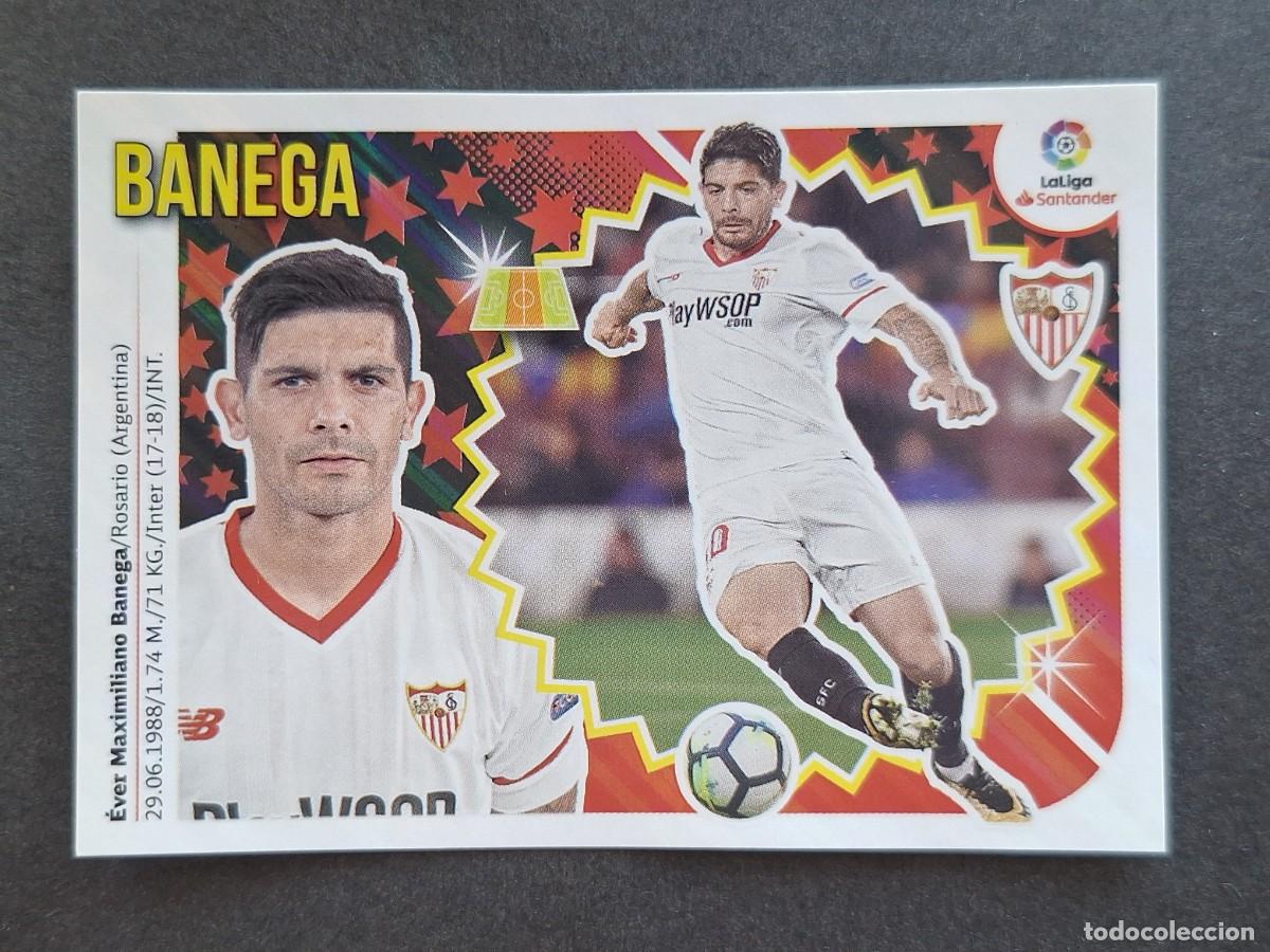 Cromos de f&uacute;tbol: L2 BANEGA SEVILLA F. C. LIGA ESTE 2018 2019 18 19 NUNCA PEGADO SIN PEGAR