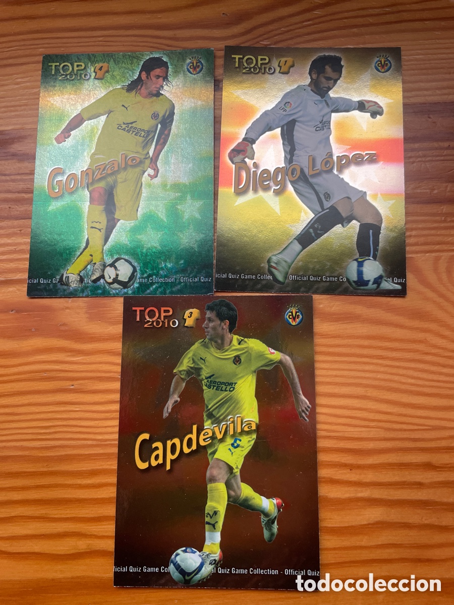 Cromos de f&uacute;tbol: Villarreal mundicromo 2010 top lote 3 cromos