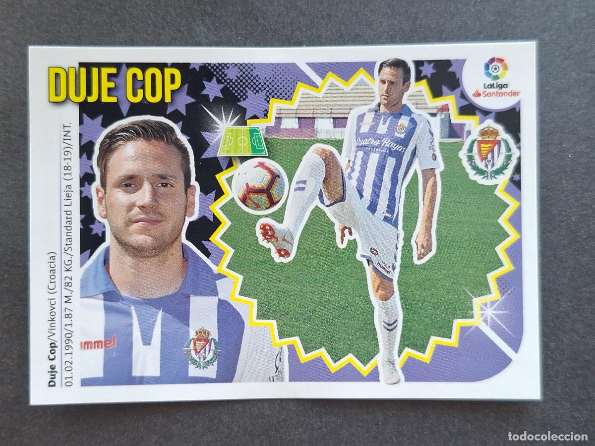 Cromos de f&uacute;tbol: L2 DUJE COP REAL VALLADOLID LIGA ESTE 2018 2019 18 19 NUNCA PEGADO SIN PEGAR