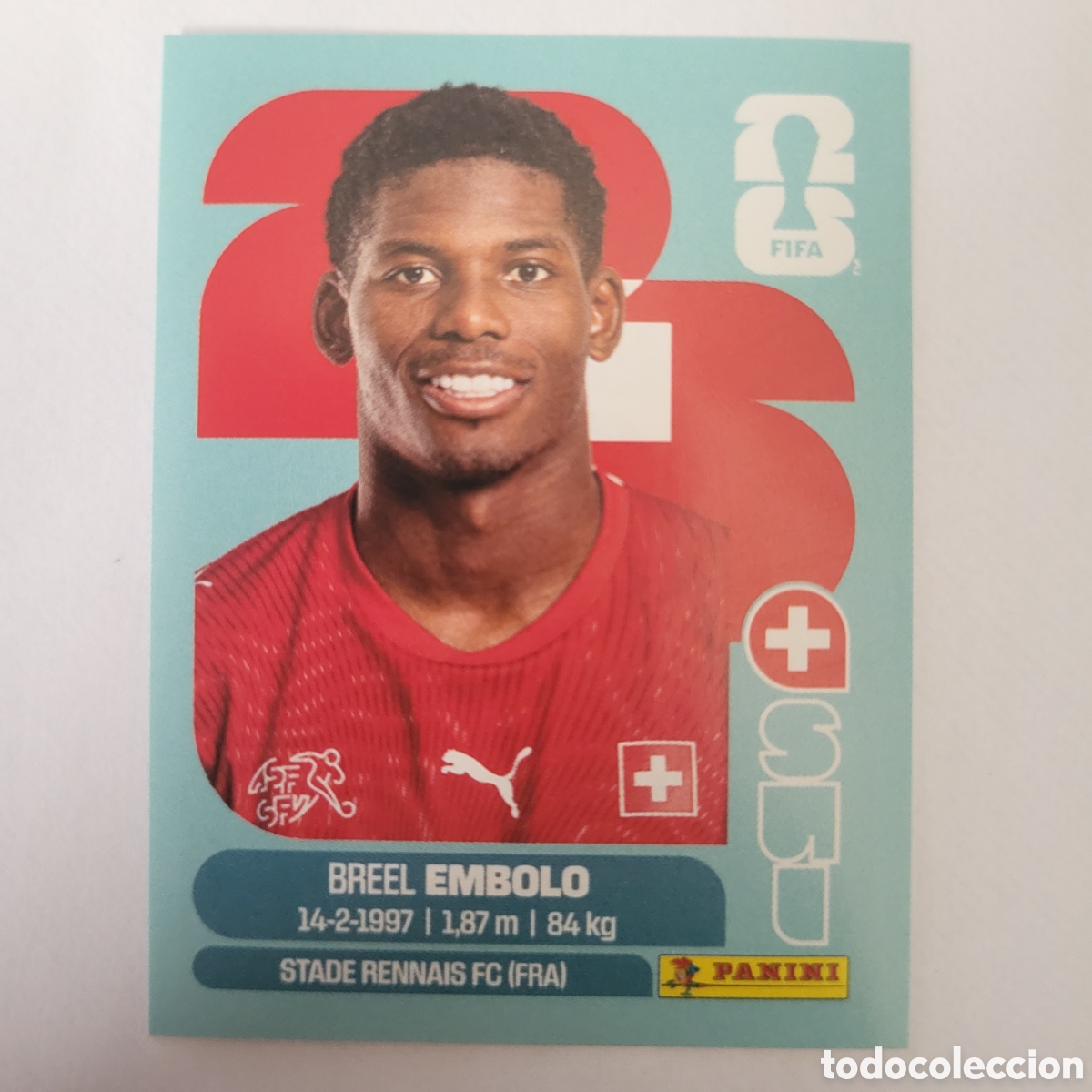 Cromos de f&uacute;tbol: SUI 16 Breel Embolo [Sticker] / FIFA World Cup 2026