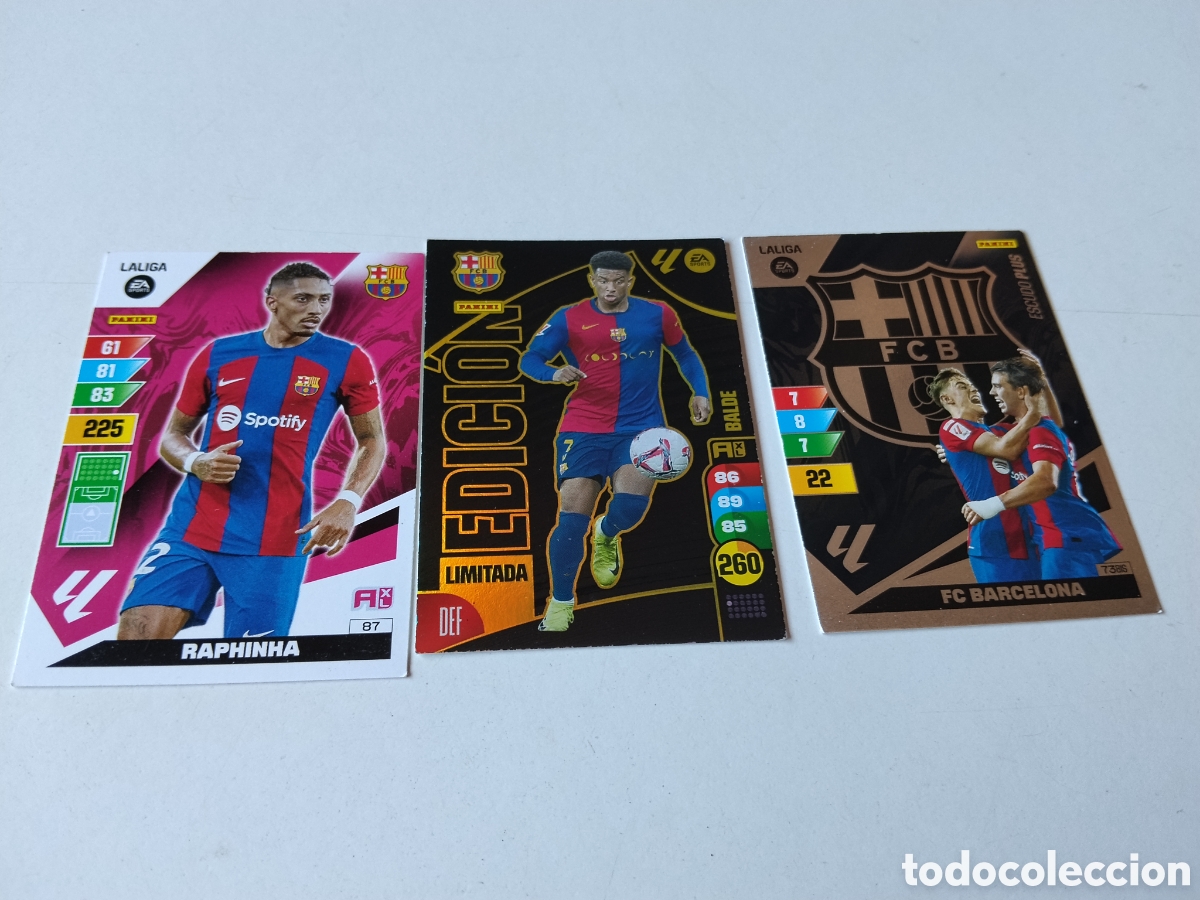Fu&szlig;ball-Sticker: 3 Cromos Barcelona Club de F&uacute;tbol 2024-2025