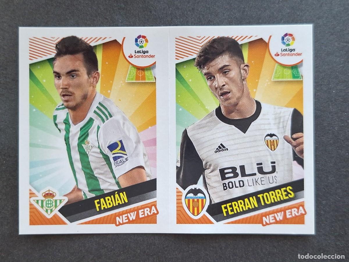 Figurine di Calcio: L2 FABIAN - FERRAN TORRES NEW ERA LIGA ESTE 2018 2019 18 19 NUNCA PEGADO SIN PEGAR