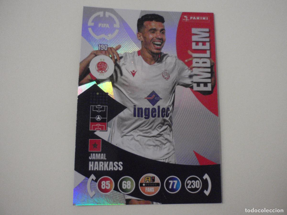 Cromos de f&uacute;tbol: 190 HARKASS EMBLEM. Trading Card ADRENALYN CLUB WORLD CUP 2025 PANINI. Mundial de Clubes 25