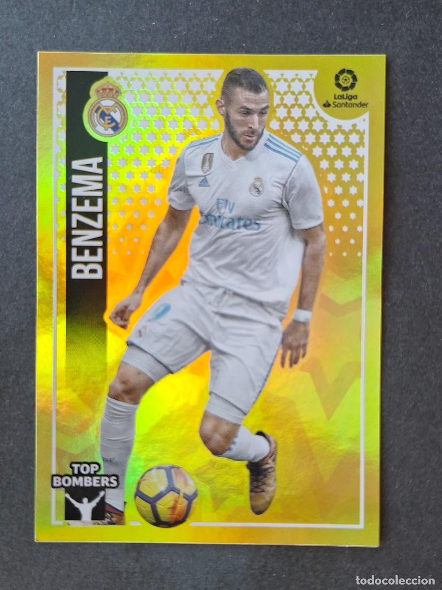 Cromos de f&uacute;tbol: L2 BENZEMA REAL MADRID TOP BOMBERS LIGA ESTE 2018 2019 18 19 NUNCA PEGADO SIN PEGAR