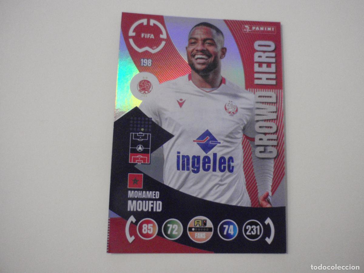 Cromos de f&uacute;tbol: 198 MOUFID CROWD HERO. Trading Card ADRENALYN CLUB WORLD CUP 2025 PANINI. Mundial de Clubes 25