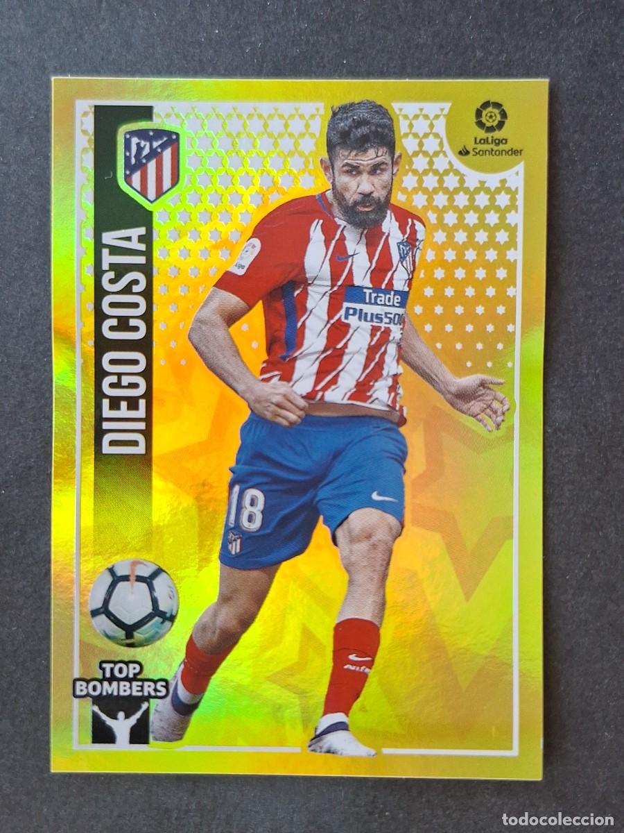 Cromos de f&uacute;tbol: L2 DIEGO COSTA ATLETICO DE MADRID TOP BOMBERS LIGA ESTE 2018 2019 18 19 NUNCA PEGADO SIN PEGAR