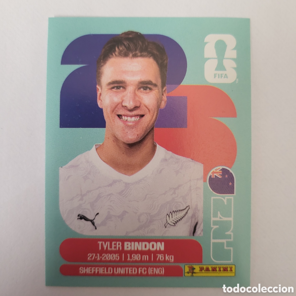 Figurine di Calcio: NZL 7 Tyler Bindon [Sticker] / FIFA World Cup 2026