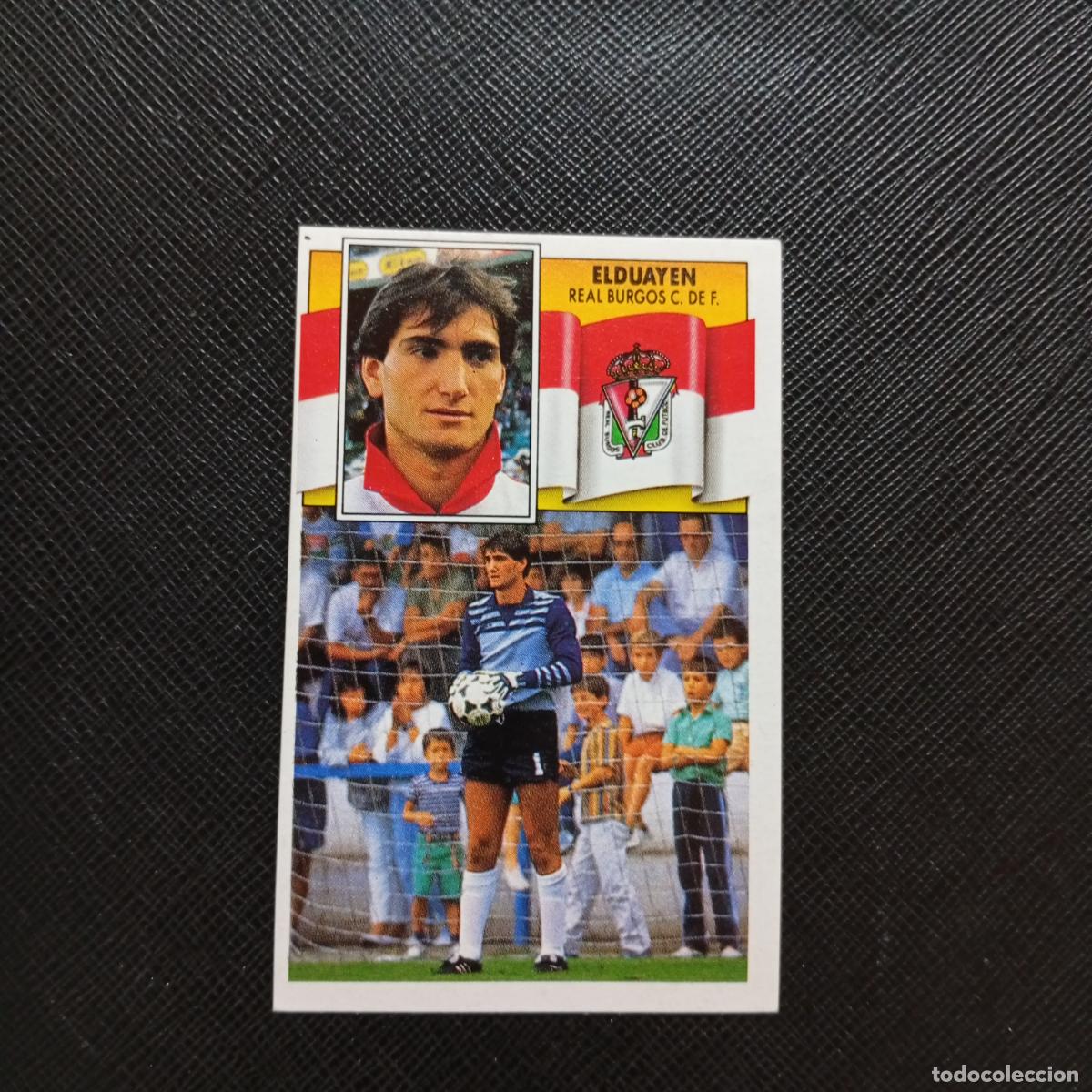 Figurine di Calcio: ELDUAYEN BURGOS ESTE 1990 1991 CROMO FUTBOL LIGA 90 91 - DESPEGADO - A37 PG91 FICHAJE 2