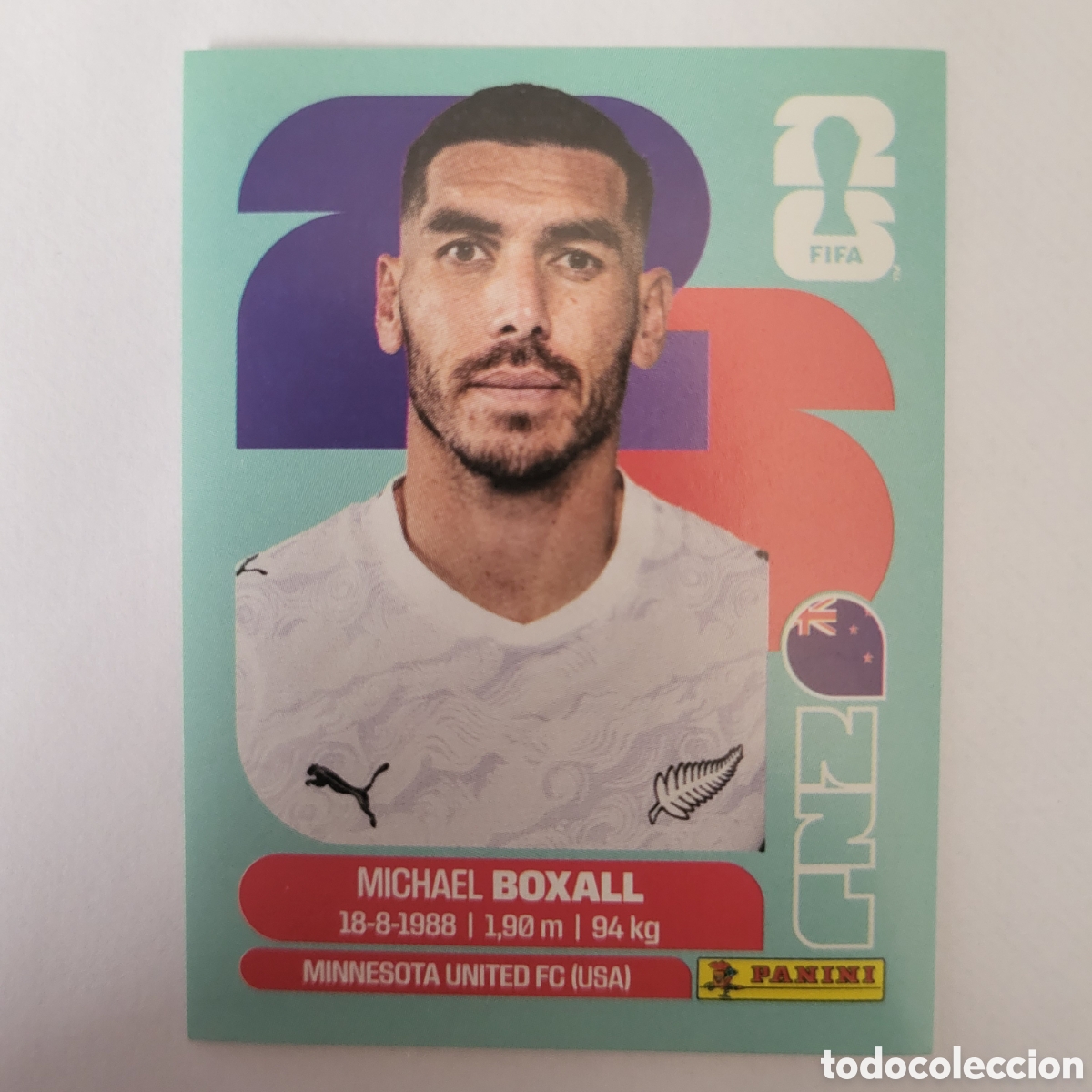 Football Stickers: NZL 4 Michael Boxall [Sticker] / FIFA World Cup 2026