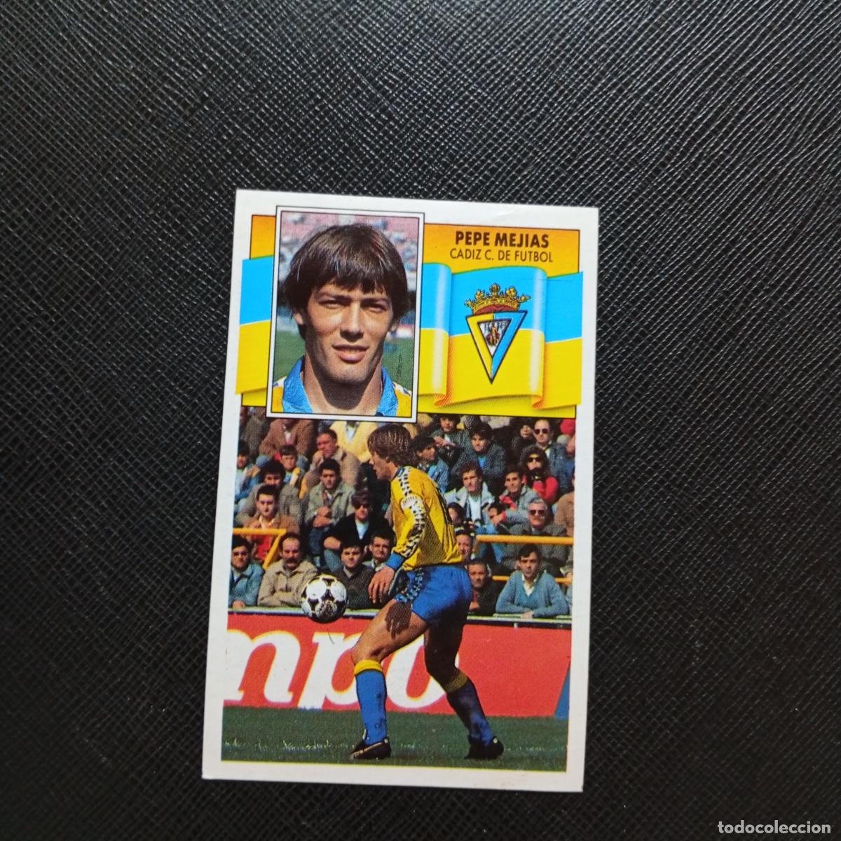Football Stickers: PEPE MEJIAS CADIZ ESTE 1990 1991 CROMO FUTBOL LIGA 90 91 - DESPEGADO - A37 PG100 FICHAJE 3