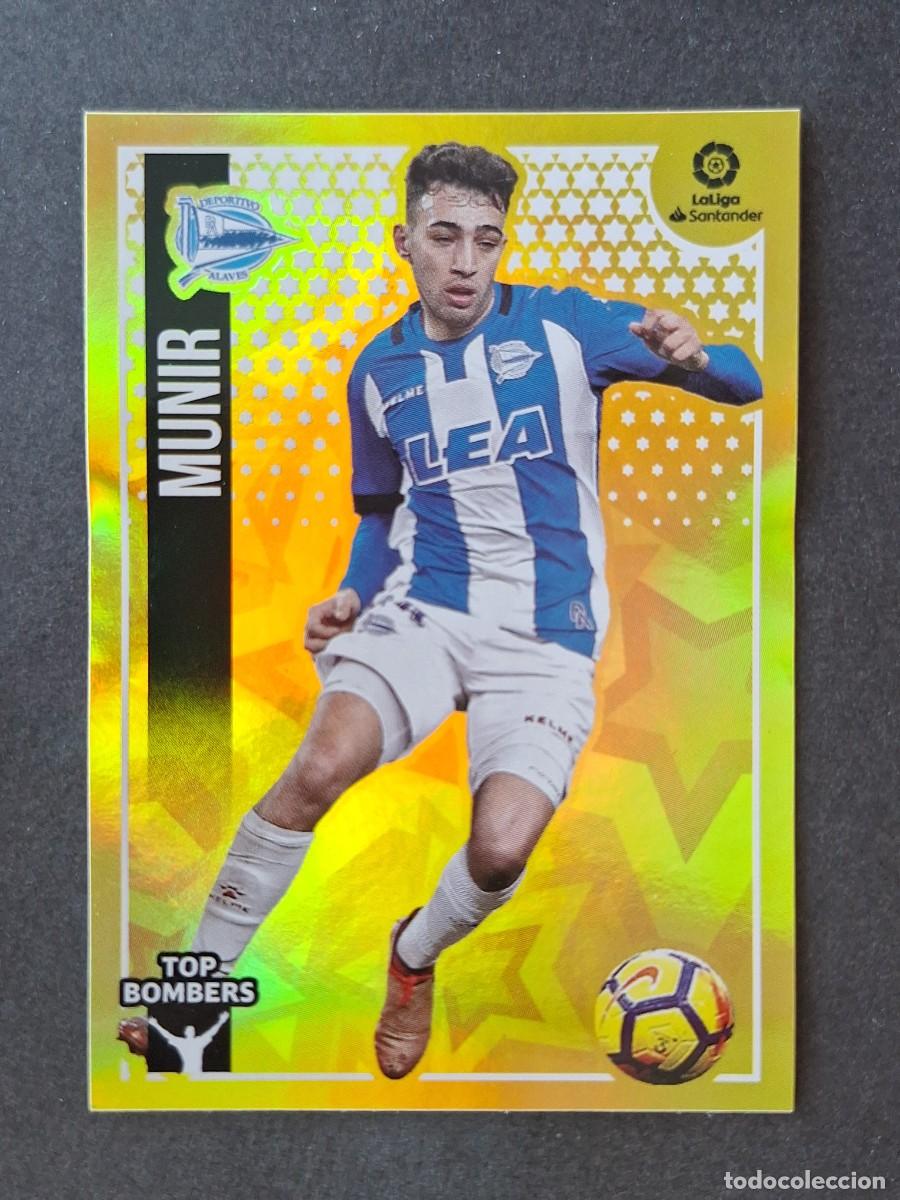 Football Stickers: L2 MUNIR DEPORTIVO ALAVES TOP BOMBERS LIGA ESTE 2018 2019 18 19 NUNCA PEGADO SIN PEGAR