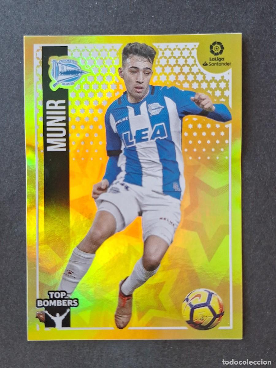 Football Stickers: L2 MUNIR DEPORTIVO ALAVES TOP BOMBERS LIGA ESTE 2018 2019 18 19 NUNCA PEGADO SIN PEGAR