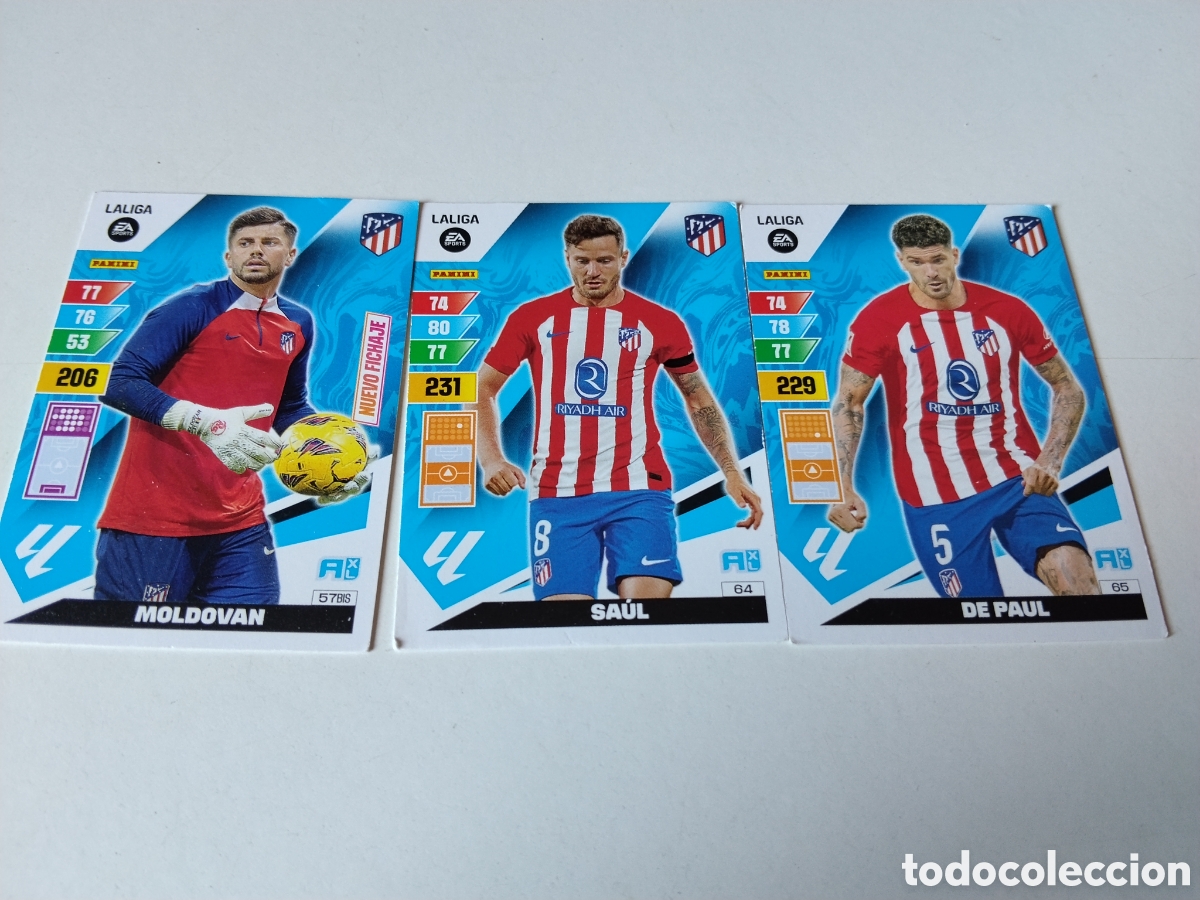 Football Stickers: 3 Cromos Atl&eacute;tico de Madrid 2023-2024