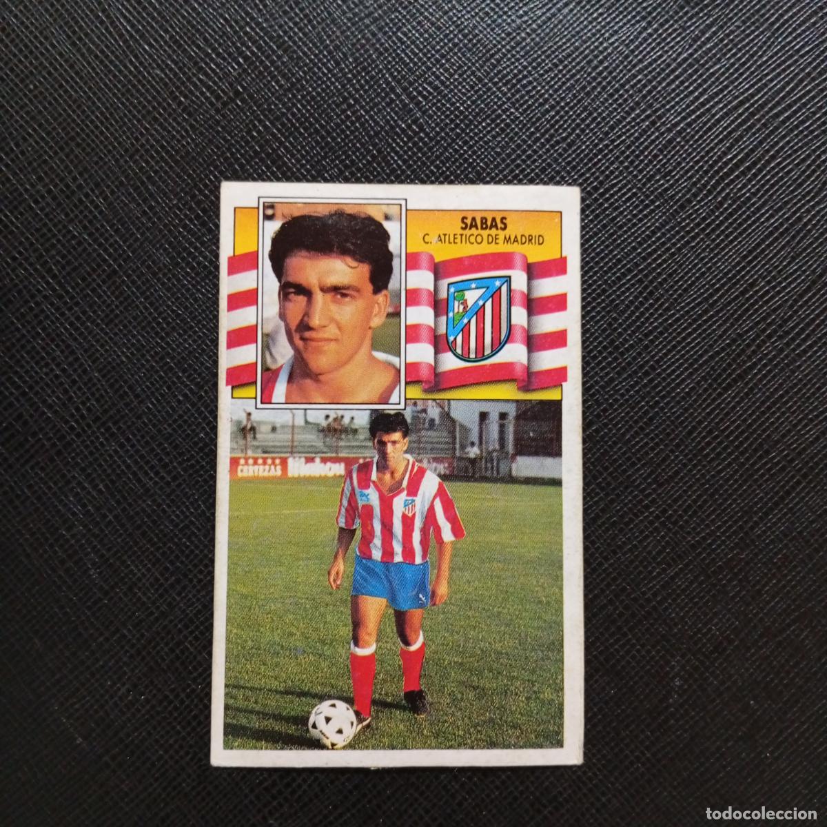 Cartes &agrave; collectionner de Football: SABAS AT MADRID ESTE 1990 1991 CROMO FUTBOL LIGA 90 91 - DESPEGADO - A37 PG100 FICHAJE 7