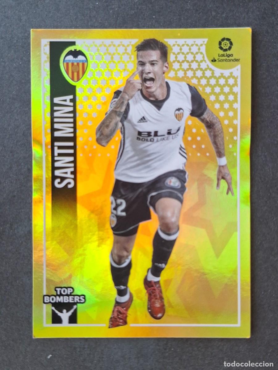 Cartes &agrave; collectionner de Football: L2 SANTI MINA VALENCIA C. F. TOP BOMBERS LIGA ESTE 2018 2019 18 19 NUNCA PEGADO SIN PEGAR