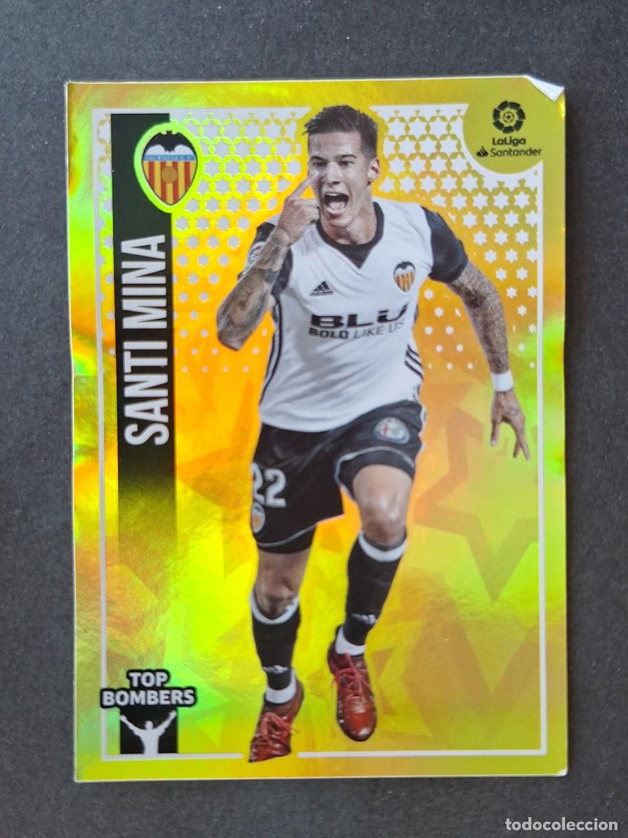Cartes &agrave; collectionner de Football: L2 SANTI MINA VALENCIA C. F. TOP BOMBERS LIGA ESTE 2018 2019 18 19 NUNCA PEGADO SIN PEGAR