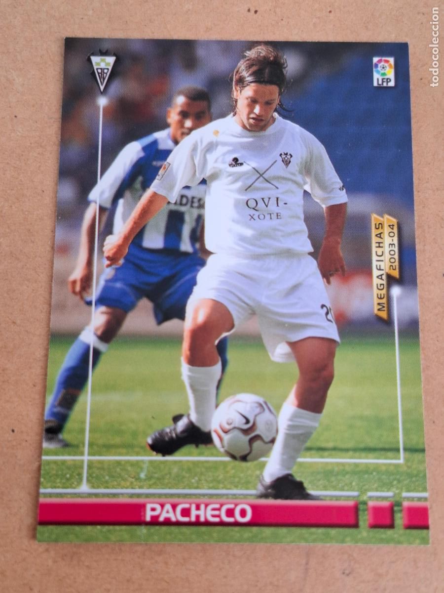 Cartes &agrave; collectionner de Football: MEGAFICHAS 2003 2004 03 04 - 495 PACHECO ( NUEVO FICHAJE ) - ALBACETE BALOMPI&Eacute;