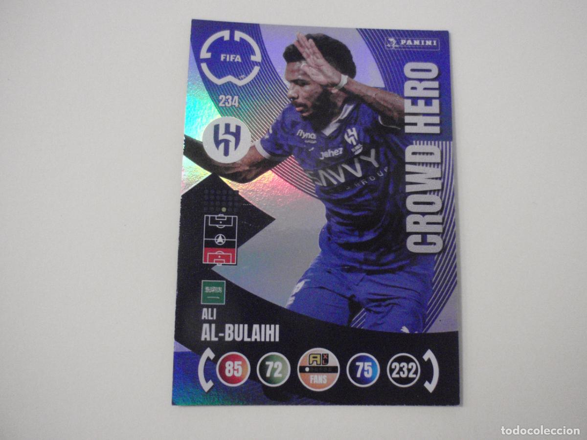 Cromos de f&uacute;tbol: 234 AL-BULAIHI CROWD HERO. Trading Card ADRENALYN CLUB WORLD CUP 2025 PANINI. Mundial de Clubes 25