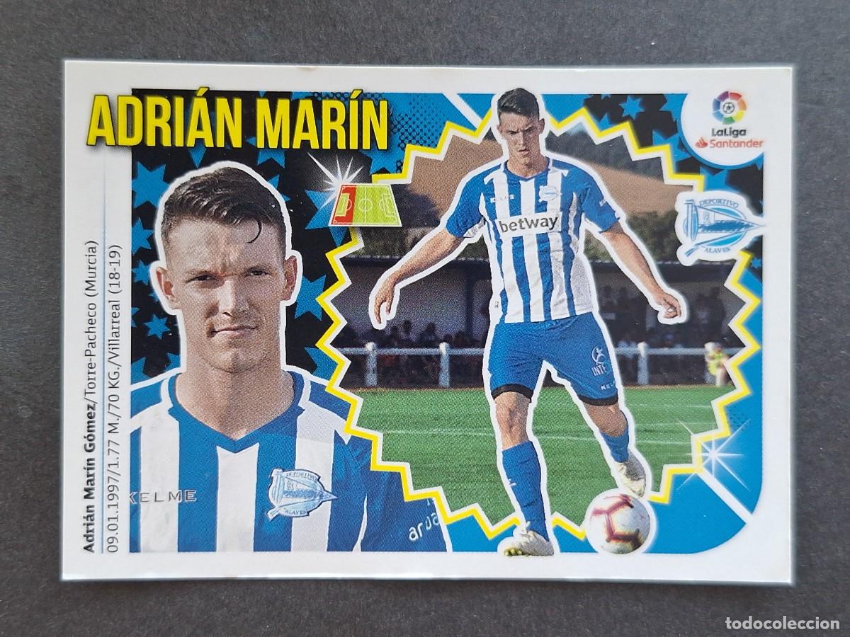 Cromos de f&uacute;tbol: L2 ADRIAN MARIN DEPORTIVO ALAVES COLOCA LIGA ESTE 2018 2019 18 19 NUNCA PEGADO SIN PEGAR