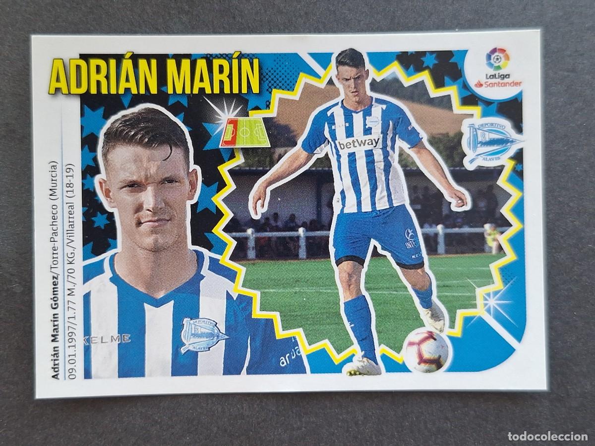 Cromos de f&uacute;tbol: L2 ADRIAN MARIN DEPORTIVO ALAVES COLOCA LIGA ESTE 2018 2019 18 19 NUNCA PEGADO SIN PEGAR