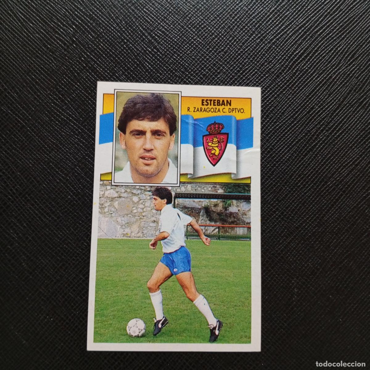 Figurine di Calcio: ESTEBAN ZARAGOZA ESTE 1990 1991 CROMO FUTBOL LIGA 90 91 - DESPEGADO - A37 PG100 FICHAJE 11