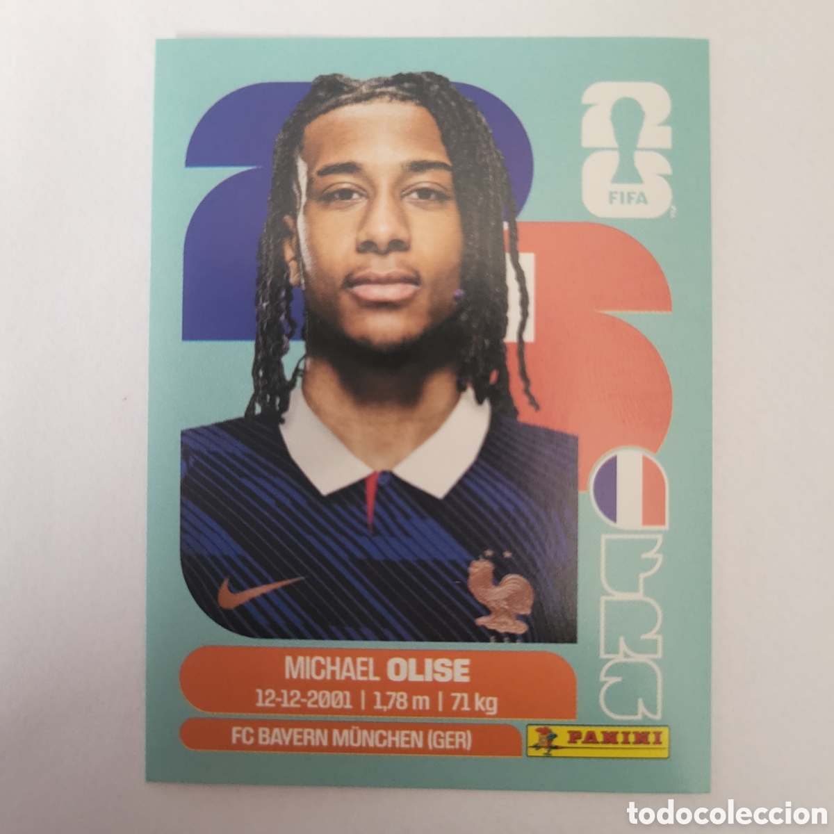 Cromos de f&uacute;tbol: FRA 14 Michael Olise [Sticker] / FIFA World Cup 2026