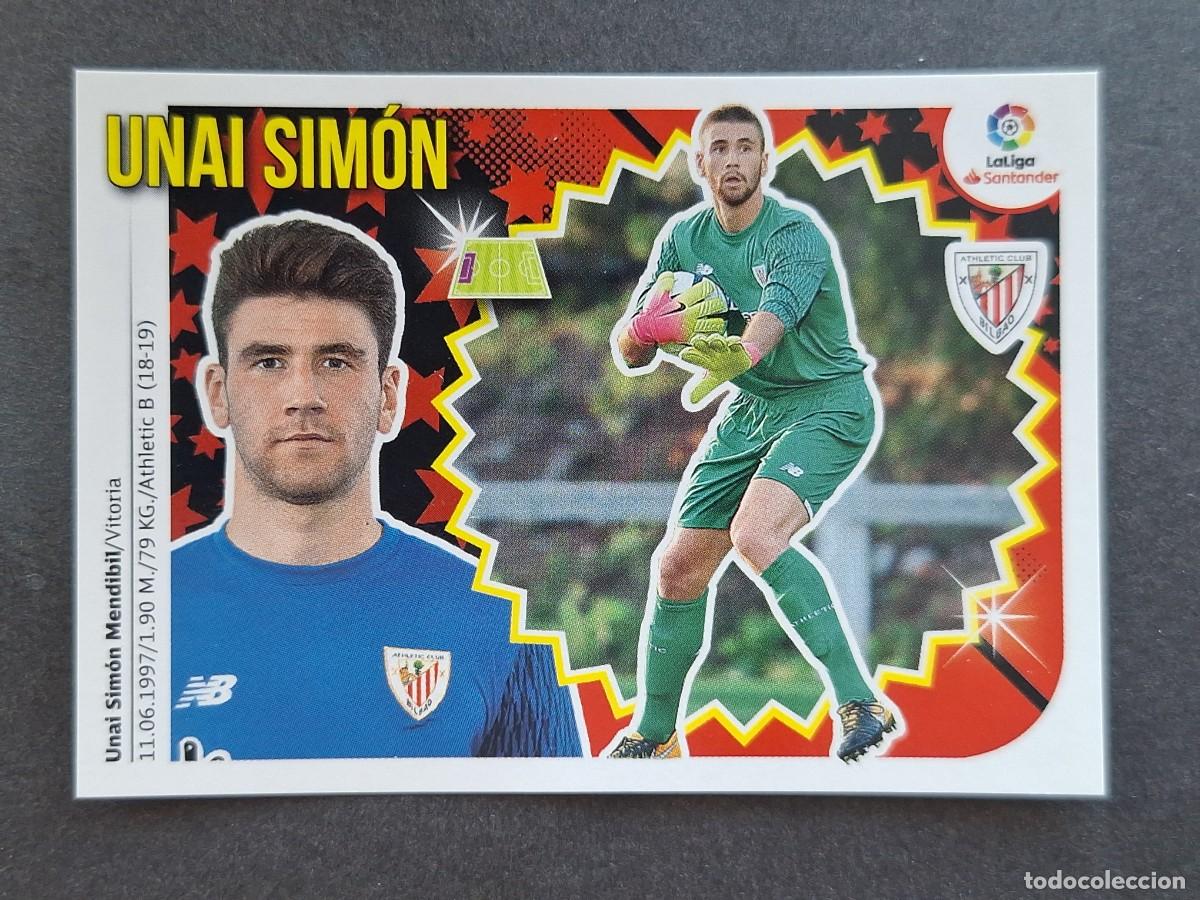Cromos de f&uacute;tbol: L2 UNAI SIMON ATHLETIC CLUB DE BILBAO COLOCA LIGA ESTE 2018 2019 18 19 NUNCA PEGADO SIN PEGAR