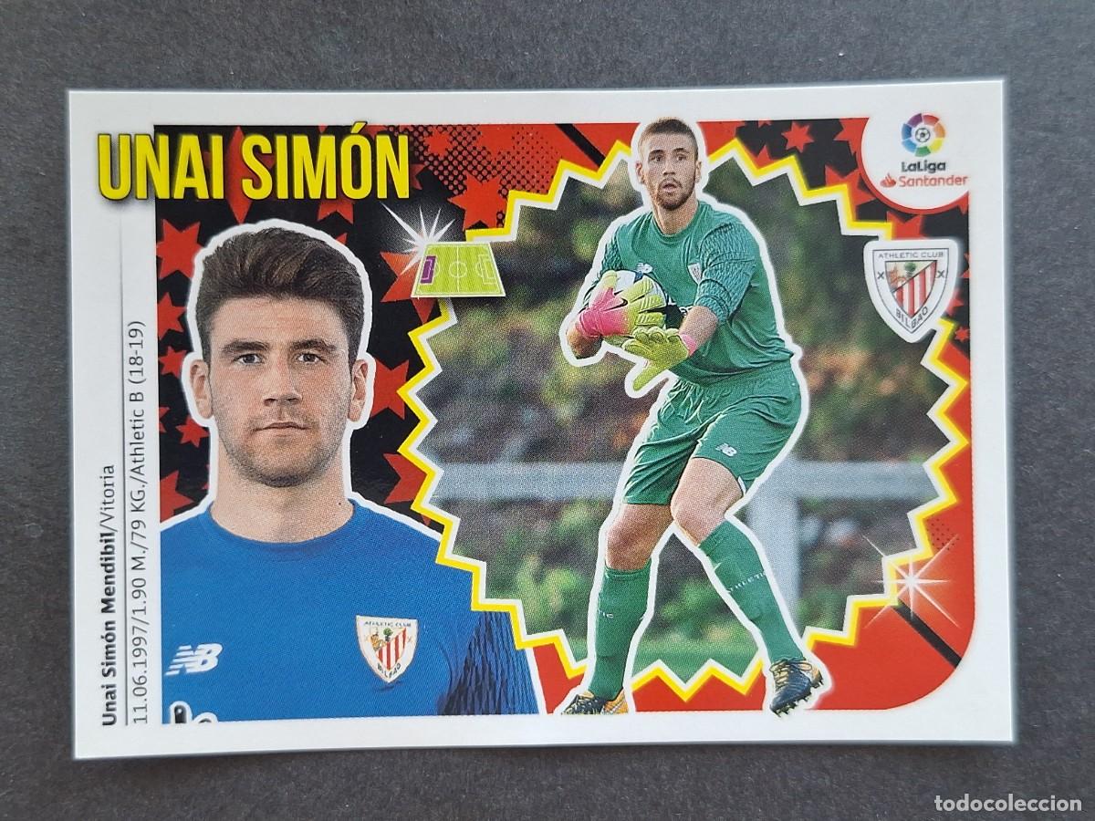 Cromos de f&uacute;tbol: L2 UNAI SIMON ATHLETIC CLUB DE BILBAO COLOCA LIGA ESTE 2018 2019 18 19 NUNCA PEGADO SIN PEGAR