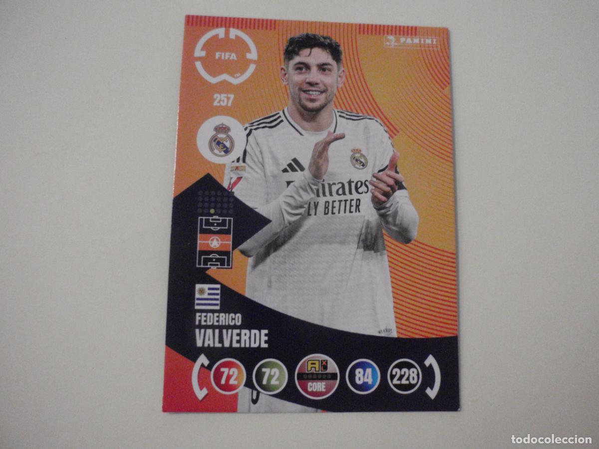Cromos de f&uacute;tbol: 257 VALVERDE Real Madrid. Trading Card ADRENALYN CLUB WORLD CUP 2025 PANINI. Mundial de Clubes 25