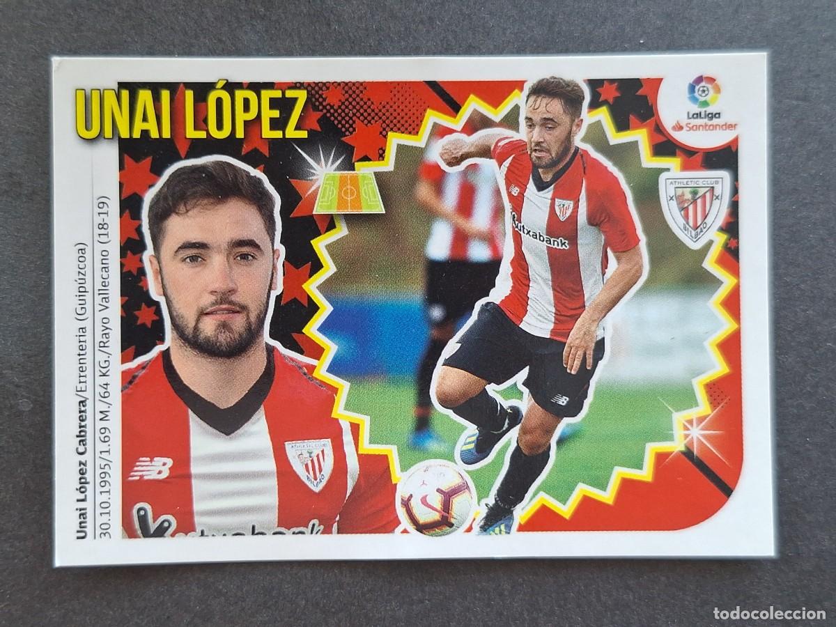Cromos de f&uacute;tbol: L2 UNAI LOPEZ ATHLETIC CLUB DE BILBAO COLOCA LIGA ESTE 2018 2019 18 19 NUNCA PEGADO SIN PEGAR