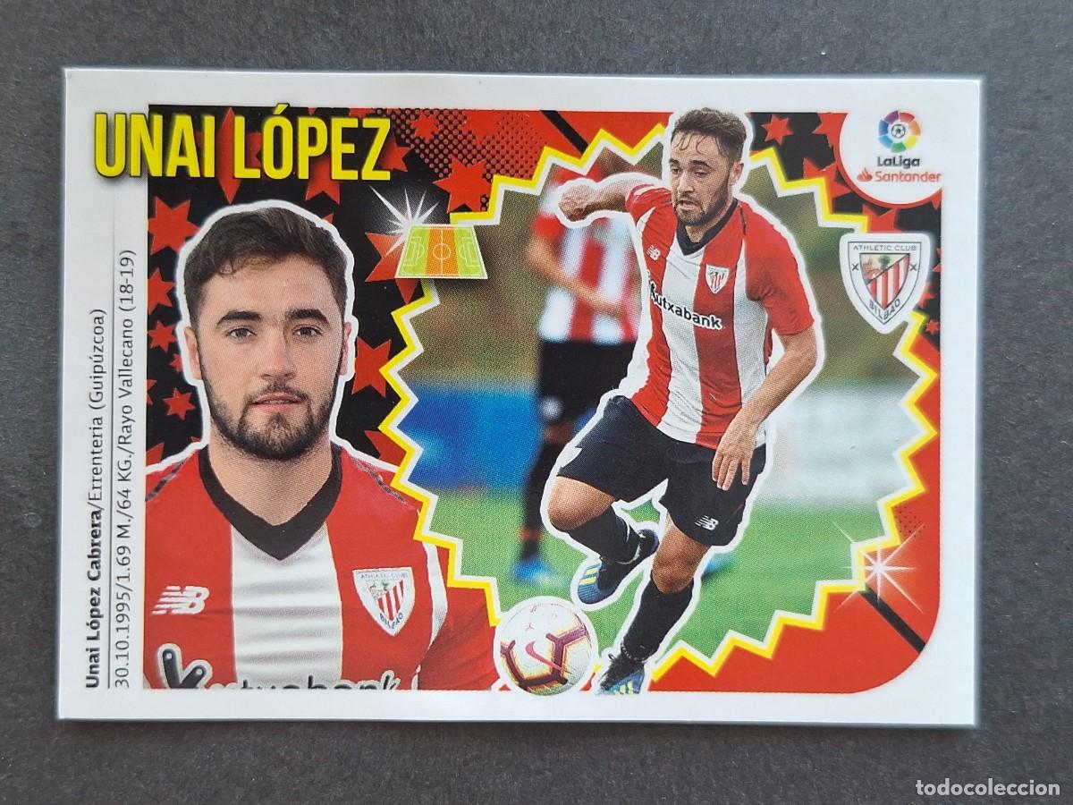 Cromos de f&uacute;tbol: L2 UNAI LOPEZ ATHLETIC CLUB DE BILBAO COLOCA LIGA ESTE 2018 2019 18 19 NUNCA PEGADO SIN PEGAR